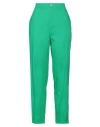 Solotre Woman Pants Green Size 8 Cotton