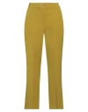 Solotre Woman Pants Lime Green Size 8 Polyester, Elastane, Acetate, Viscose In Green