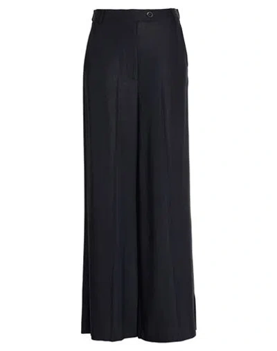 Solotre Woman Pants Midnight Blue Size 8 Viscose, Linen, Acetate