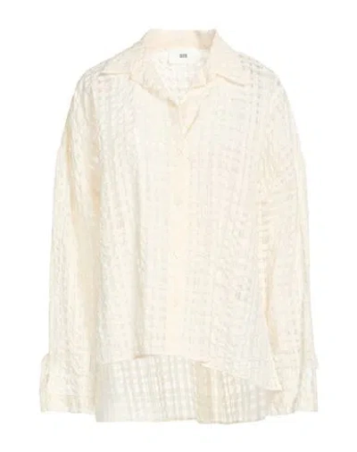 Solotre Woman Shirt Beige Size 4 Cotton, Polyamide In Multi