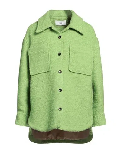 Solotre Woman Shirt Green Size 4 Wool, Virgin Wool, Polyester