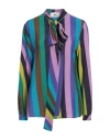 Solotre Woman Shirt Purple Size 10 Viscose In Multi