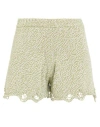 Solotre Woman Shorts & Bermuda Shorts Green Size Onesize Cotton