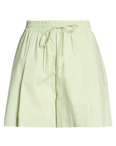 Solotre Woman Shorts & Bermuda Shorts Sage Green Size 8 Cotton
