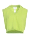 SOLOTRE SOLOTRE WOMAN SWEATER ACID GREEN SIZE 2 WOOL, CASHMERE