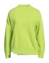 SOLOTRE SOLOTRE WOMAN SWEATER ACID GREEN SIZE 1 WOOL, CASHMERE