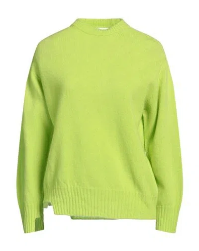 Solotre Woman Sweater Acid Green Size 3 Wool, Cashmere