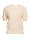 Solotre Woman Sweater Apricot Size 1 Polyamide, Mohair Wool, Wool, Elastane In Orange
