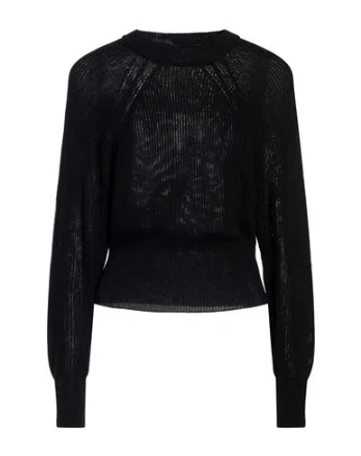 Solotre Woman Sweater Black Size 3 Cotton