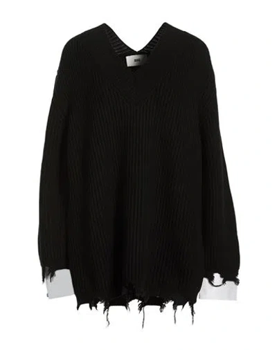 Solotre Woman Sweater Black Size 3 Wool