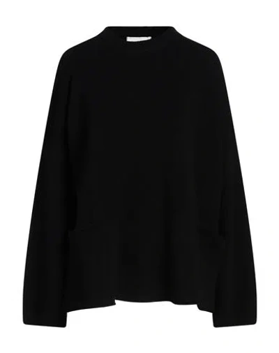 Solotre Woman Sweater Black Size 3 Wool