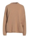 Solotre Woman Sweater Camel Size 1 Wool In Beige