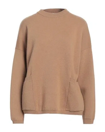Solotre Woman Sweater Camel Size 1 Wool In Beige