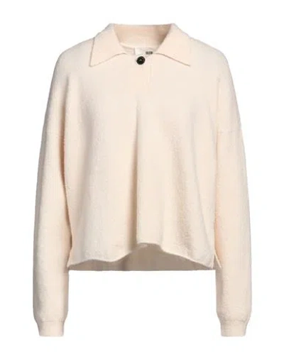 Solotre Woman Sweater Cream Size 3 Wool, Polyamide, Cashmere, Elastane In White