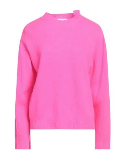 Solotre Woman Sweater Fuchsia Size 2 Wool, Cashmere