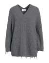 Solotre Woman Sweater Grey Size 2 Wool