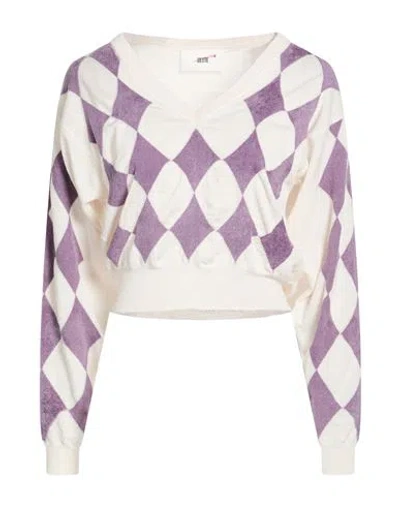 Solotre Woman Sweater Ivory Size S Virgin Wool, Viscose, Polyamide In White