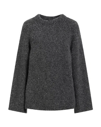 Solotre Woman Sweater Lead Size 2 Merino Wool, Polyester, Polyamide In Gray
