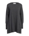 Solotre Woman Sweater Lead Size 2 Wool In Grey