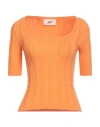Solotre Woman Sweater Orange Size 1 Viscose, Polyester