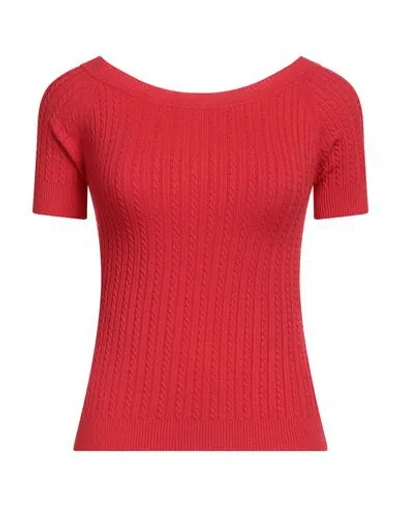 Solotre Woman Sweater Red Size 1 Viscose, Polyester