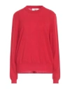 SOLOTRE SOLOTRE WOMAN SWEATER RED SIZE 3 WOOL