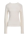 Solotre Woman Sweater White Size 2 Wool, Cashmere