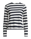Solotre Woman T-shirt Navy Size 1 Cotton In Navy