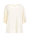 Solotre Woman T-shirt Off White Size 2 Linen, Elastane