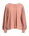 Solotre Woman Top Antique Rose Size 8 Acetate, Silk In Pink