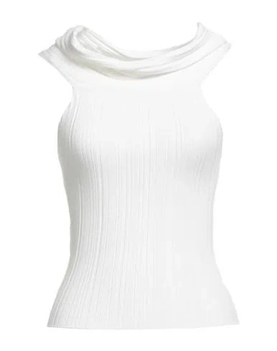 Solotre Woman Top Ivory Size 2 Viscose, Polyester In White