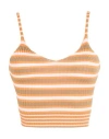 Solotre Woman Top Orange Size 1 Viscose, Polyester