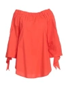 Solotre Woman Top Orange Size 10 Cotton