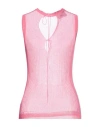 Solotre Woman Sweater Pink Size 2 Cotton, Polyamide In Pink