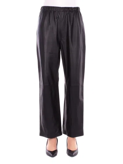 Solotre Woman Trousers M1f0047 A99 Black Classic Black