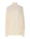 Solotre Woman Turtleneck Apricot Size Onesize Polyamide, Mohair Wool, Wool, Elastane In Orange
