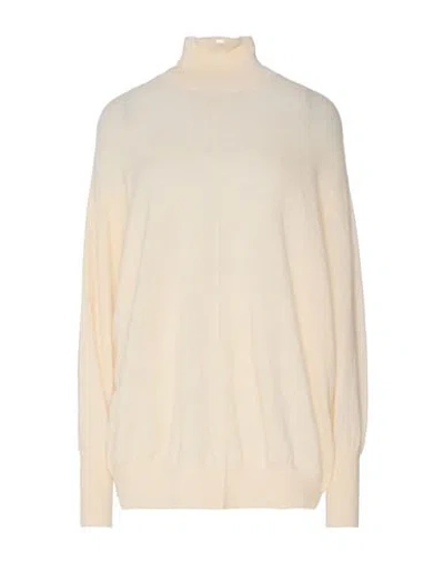Solotre Woman Turtleneck Apricot Size Onesize Polyamide, Mohair Wool, Wool, Elastane In Orange