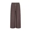 Solpardus Women's Atti Umber Brown Linen Trousers In Brown