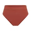 Solpardus Women's Yellow / Orange / Brown Thea Terracotta Bamboo Bikini Bottoms In Yellow/orange/brown