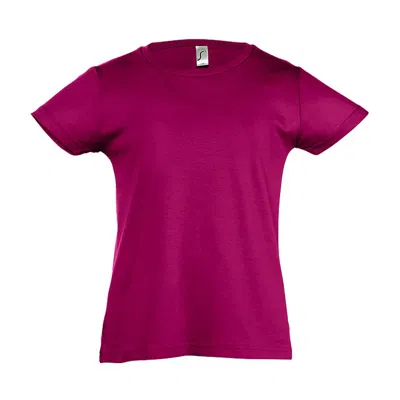 Sols Big Girls Cherry Short Sleeve T-shirt In Pink