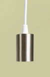 Soltech Modern Pendant Light And Socket In White/nickel