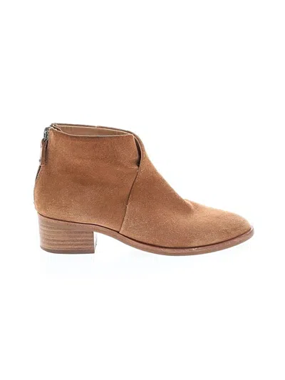 Pre-owned Soludos Ankle Boots In Tan