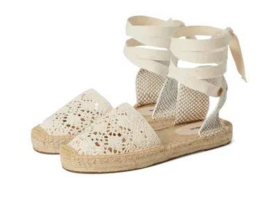 Soludos Crochet Lauren Lace-up In White
