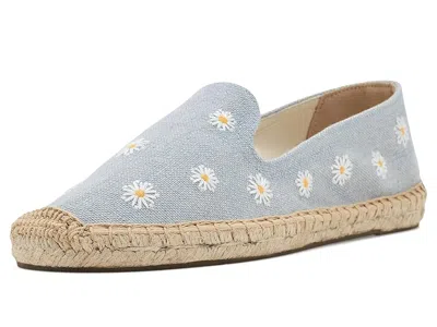 Soludos Daisies Smoking Espadrille In Gray