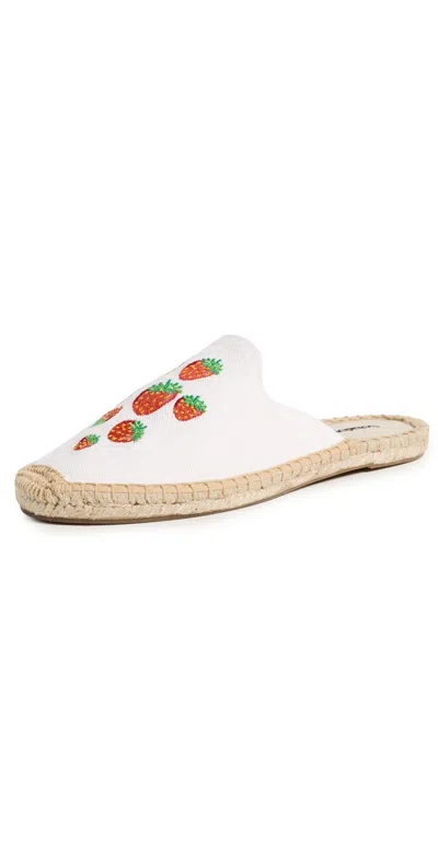 Soludos Espadrilles Mules Mini Strawberries/oasis White