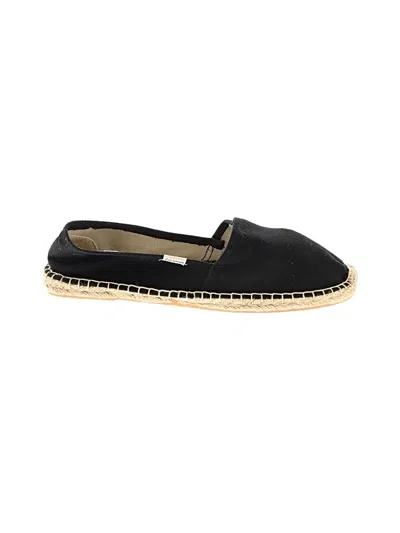 Pre-owned Soludos Flats In Black