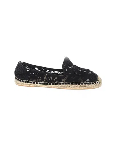 Pre-owned Soludos Flats In Black