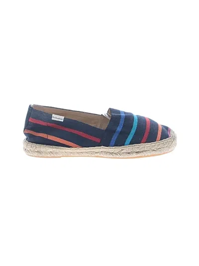 Pre-owned Soludos Flats In Blue
