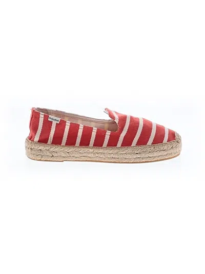 Pre-owned Soludos Flats In Red