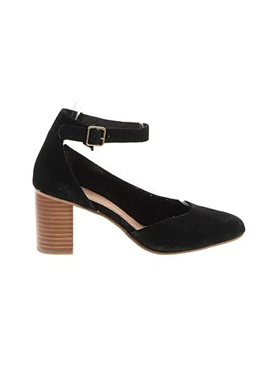 Pre-owned Soludos Heels In Black